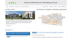 Desktop Screenshot of cril.univ-artois.fr