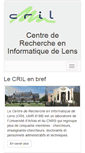 Mobile Screenshot of cril.univ-artois.fr