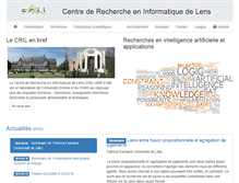 Tablet Screenshot of cril.univ-artois.fr